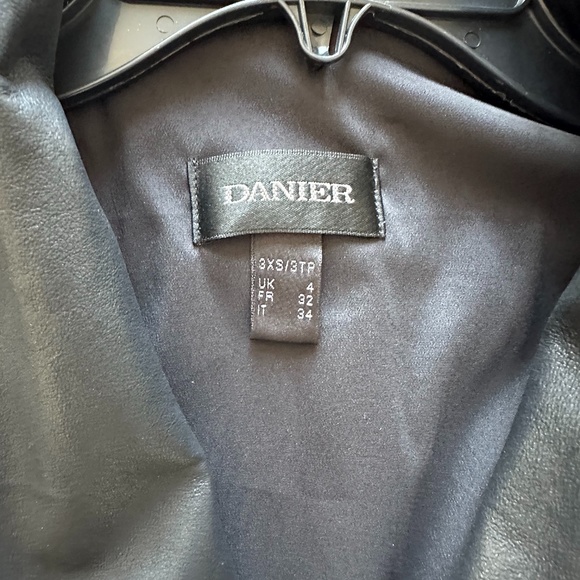 Daniel Leather Blazer/Jacket, 3XS/XS, Black - Picture 10 of 14